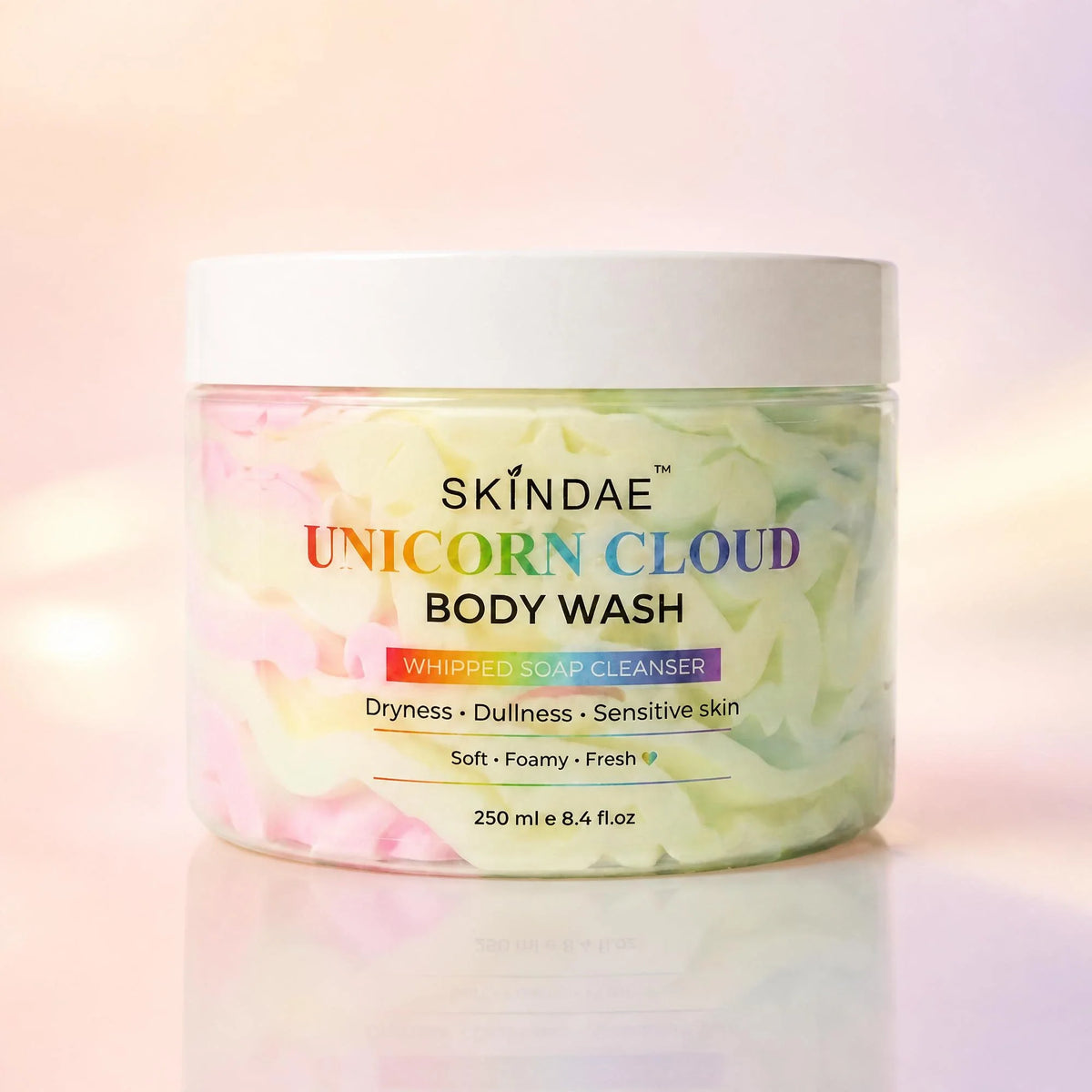 Skindae Unicorn Cloud Body Wash – whipped soap cleanser jar