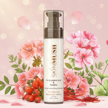 1% Hyaluronic Acid & Rose hip Face Moisturizer Deep Hydration 50 ml