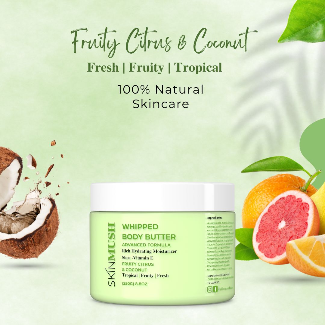 Fruity Citrus & Coco Lime Whipped Body Butter | 250 ml – SkinMush South Africa