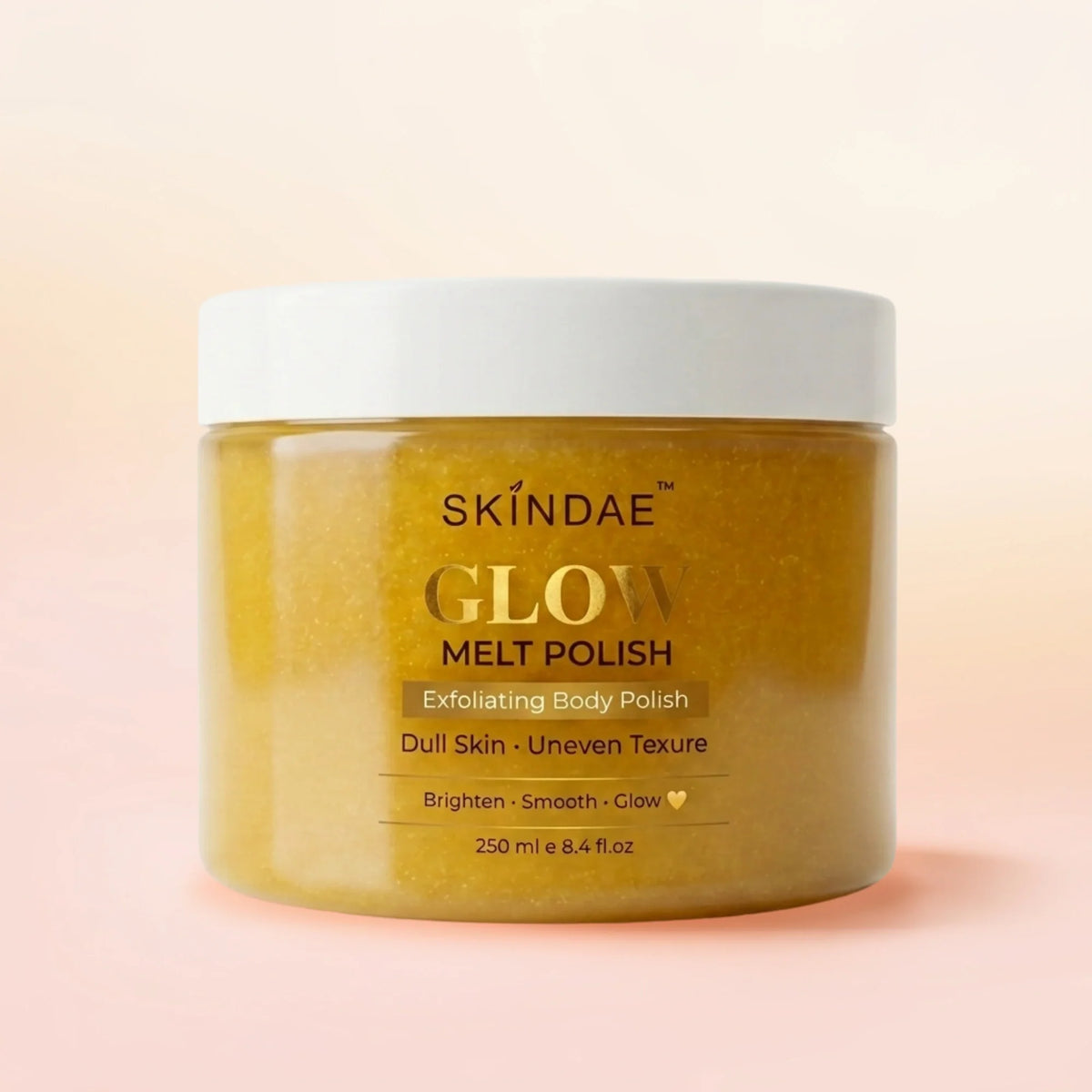 Skindae Glow Melt Polish – brightening sugar body polish jar