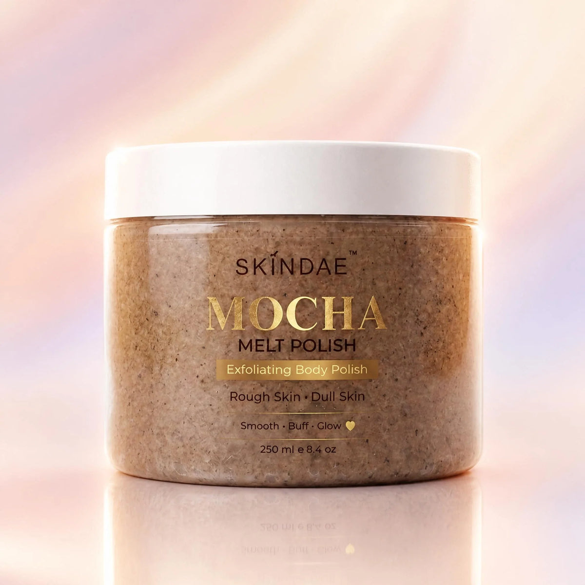 Skindae Mocha Melt Polish – coffee exfoliating body polish jar